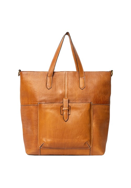 Re:Designed Layla Arbejdstaske/Shopper i skind, Burned Tan